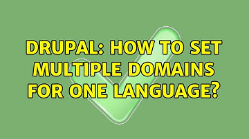 Drupal: How to set multiple domains for one language? (2 Solutions!!)