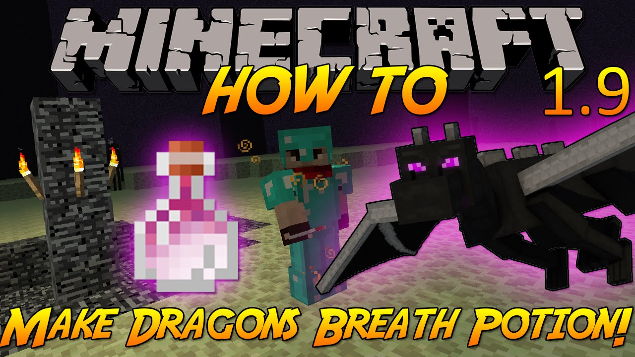Minecraft 1 9 How To Make Dragons Breath Potion Ender Dragon Potion Youtube