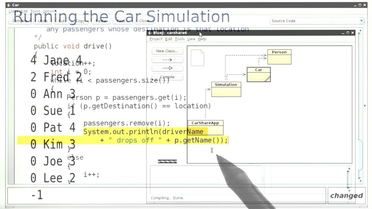 Running The Car Simulation Intro To Java Programming YouTube