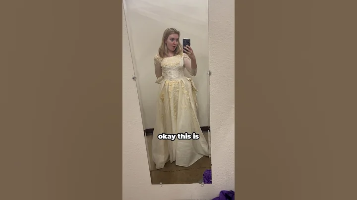 Trying on vintage wedding dresses 💜💜💜