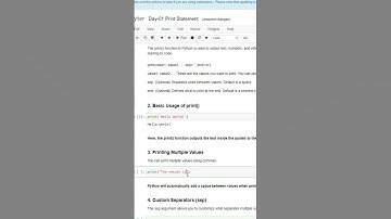 Print Statement | 100 Days of Python Programming | Day-01-05 #coding #python