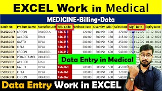 Data Entry in Excel | Excel Work in Medical | #data_entry_in_excel screenshot 2