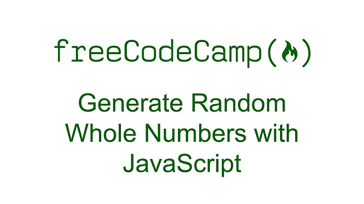 Generate Random Whole Numbers with JavaScript - Free Code Camp