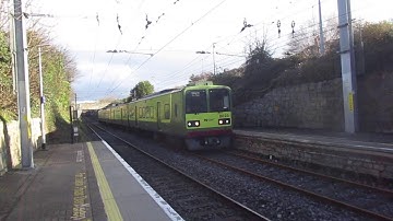 Irish Rail 8520 class dart train arriving Glenageary, Co Dublin