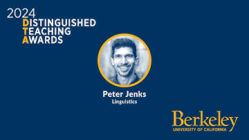 2024 Distinguished Teaching Award Peter Jenks