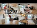 Satisfying Cleaning Motivation ✨ ASMR Kitchen &amp; Living Room Reset | From Messy ➝ Fresh &amp; Cozy