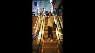 Escalator Dance Betty & Carys