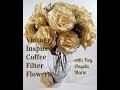 Diy Vintage Inspired Coffee Filter Floral Arrangement with Hey Angela Marie