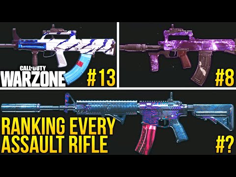 Call Of Duty WARZONE: RANKING Every ASSAULT RIFLE! (WARZONE Best Loadouts)