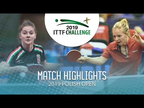 Orsolya Feher vs Laura Pfefer | 2019 ITTF Polish Open Highlights (Group)