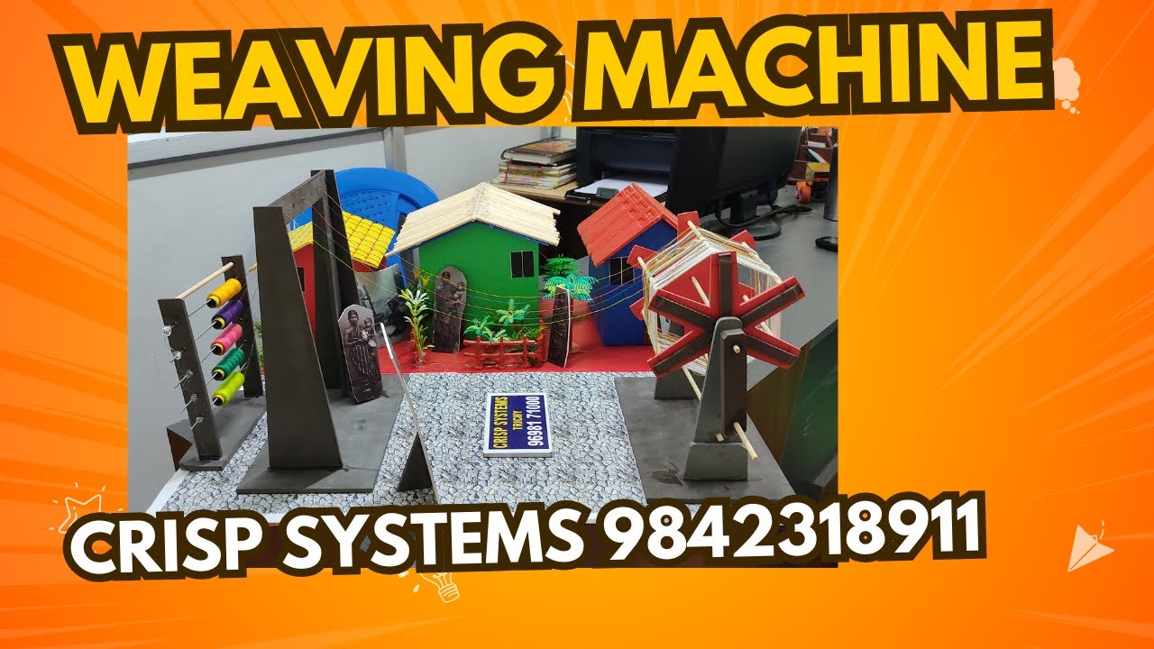 School Project | Handloom Machine Model | Weaving Machine Model ...