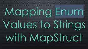 Mapping Enum Values to Strings with MapStruct