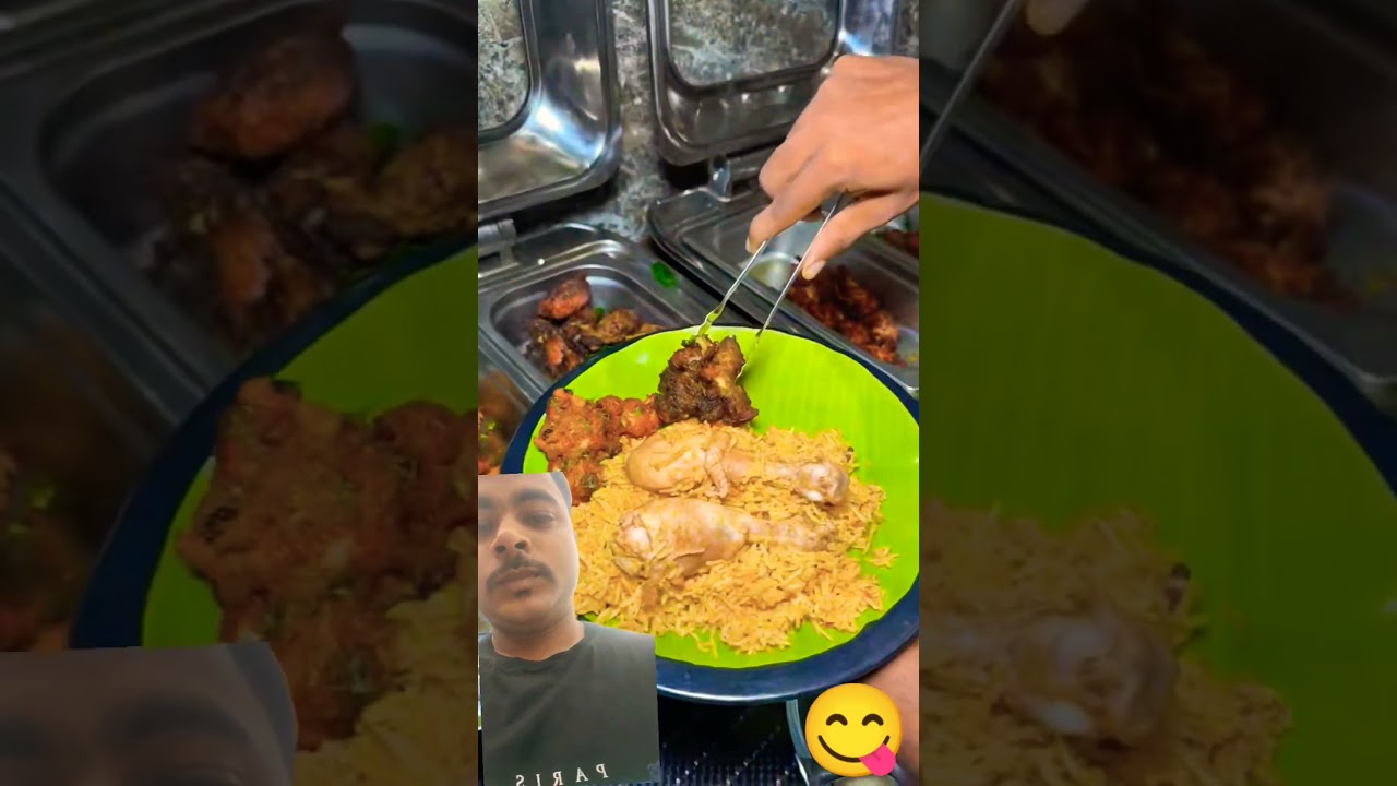 South Indian biryani with chicken 65