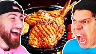 Who Can Cook The Best TOMAHAWK STEAK?! *TEAM ALBOE FOOD COOK OFF CHALLENGE*