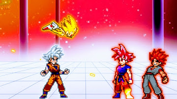 Sonic OP (All Form ) & Goku DBS 3.5 OP VS Goku TP OP & Evil Goku TP OP in Jump Force Mugen