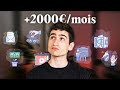 7 ides de revenus passifs sur internet  2000 par mois