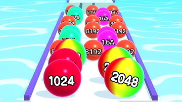 Ball Run 2048 - All Levels Gameplay Android, iOS ( Levels 1300 )