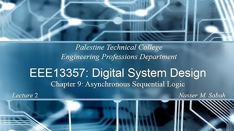 Lecture 9-2: Race Conditions | PTC EEE13357 Digital System Design