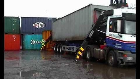 HAMMAR 195 S - Self loading trailer, on and off loading 36 tonnes containers