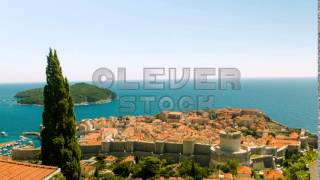 History Art Destination Europe Croatia Fortress Architecture Panorama Uhd 4K - Stock Footage