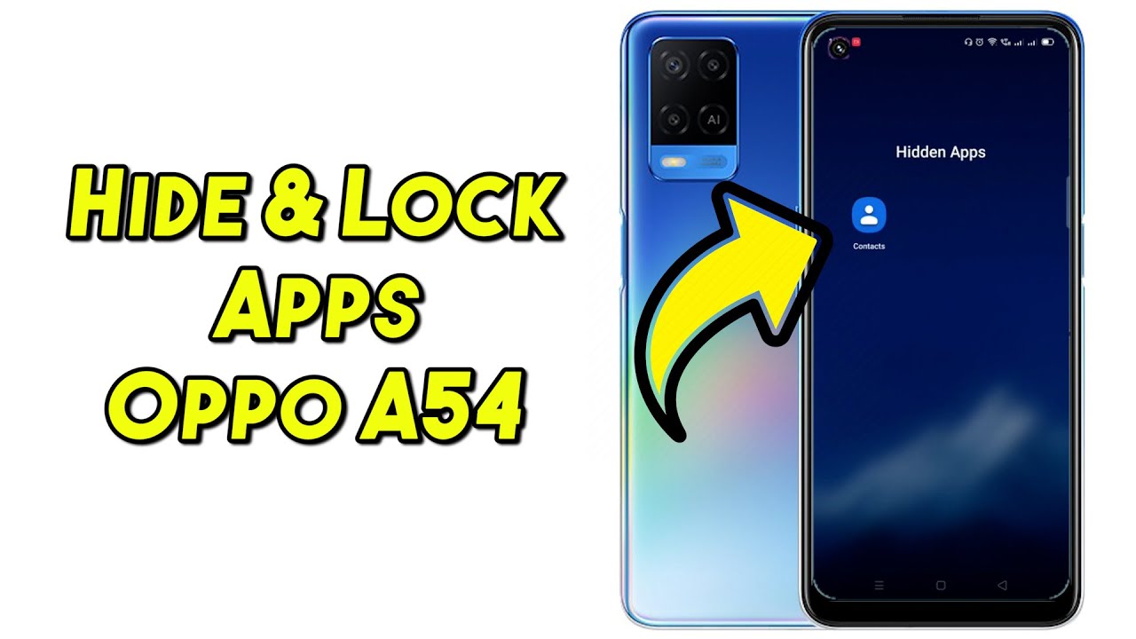 How To Lock Hide Apps In Oppo A54 L Lock Apps In Oppo A54 YouTube