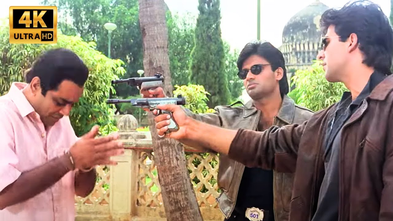 मुझे माफ़ कर दो चल रहा हु भाई | Mohra का खतरनाक एक्शन सीन 💥 | Akshay Kumar & Suniel Shetty | 4K HD