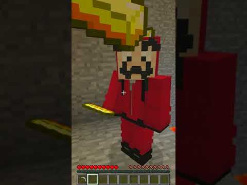 LA CASA DE PAPEL Vs SOLDADO DO ROUND 6 NO MINECRAFT!! #shorts