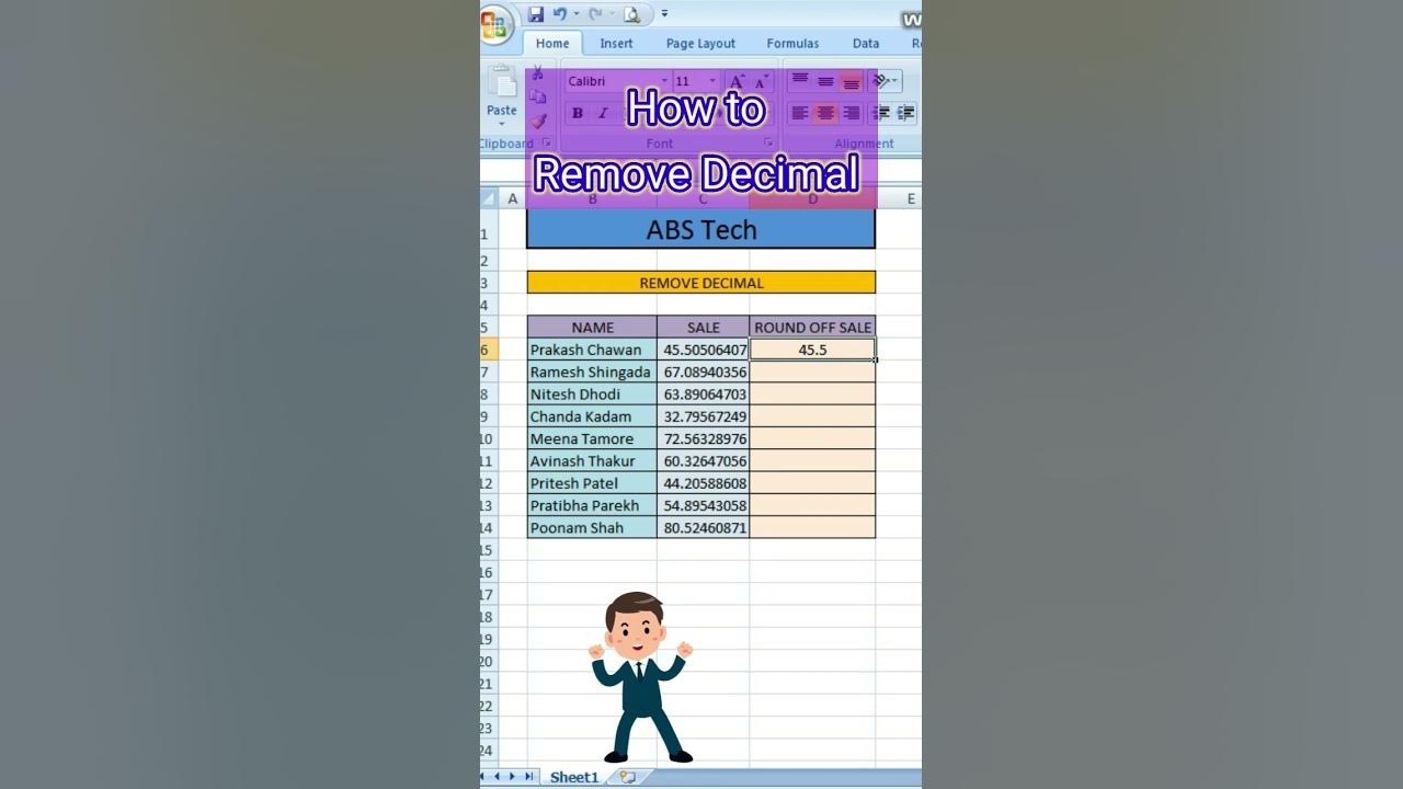 How to remove decimal remove decimal in excel master ad shorts 