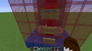 Minecraft command show case: Superman!!!