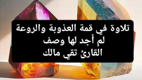 تلاوة في قمة العذوبة والروعة لم أجد لها وصف القارئ تقي مالك