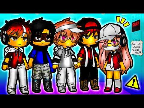 STUCK in an ELEVATOR with FOUR IDOLS?! π±π΅ Gacha Life Mini Movie Love Story Reaction