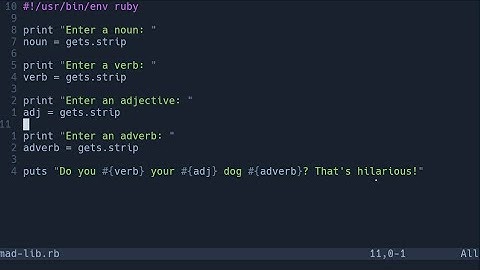 Simple Mad-Lib Game in C | code practice