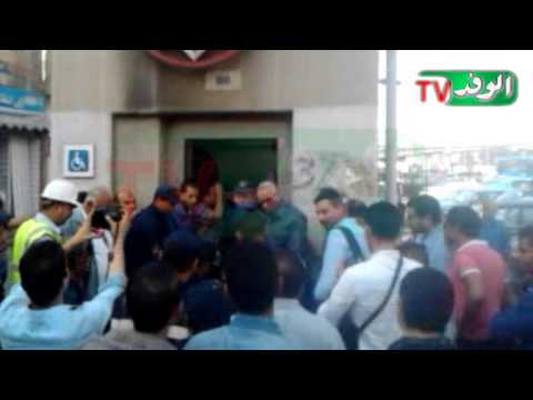 الحماية المدنية تصل محطة مترو العباسية