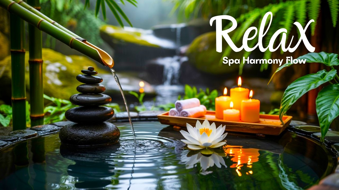 Japanese Zen Spa Music 🌿 | Aki no Yasuragi – Calm Piano & Crystal Clear Stream Flow