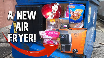 Dumpster Diving- New Air Fryer, New Shoes, Chocolates, Bamboo Cutting Board, Free Food, Critter Cam