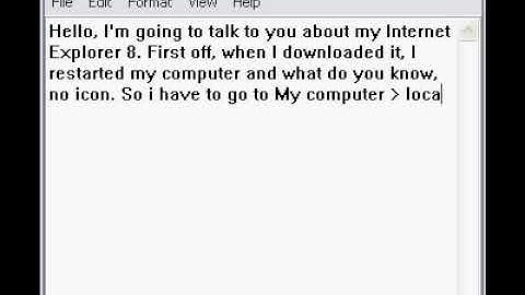 Problems with my IE 8 (NEED HELP)