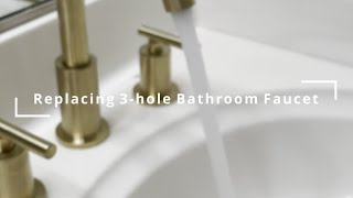 How to Replace 3Hole Bathroom Sink Faucet