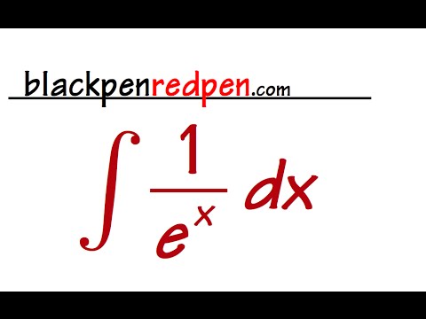 Integral Of 1 E X Youtube