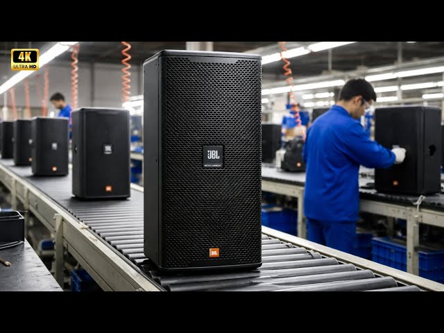 Inside the JBL speaker factory: The production process of the JBL KP052 Karaoke Speaker.
