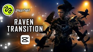 How to Create a Raven Transition with Higgsfield AI | Easy Video Editing Tutorial
