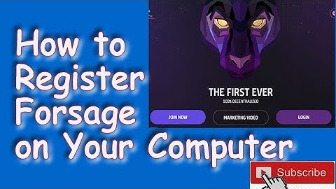 How to register for Forsage from your computer