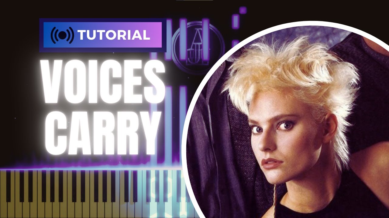How To Play VOICES CARRY • 'Til Tuesday • Piano Version Tutorial「80's Pop Rock」 