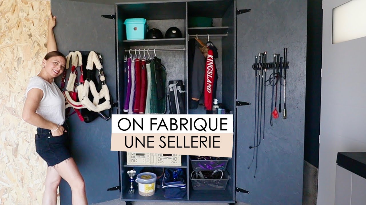 DIY - ON FABRIQUE UNE SELLERIE POUR MAELLE ! CAISSON POUR RANGER