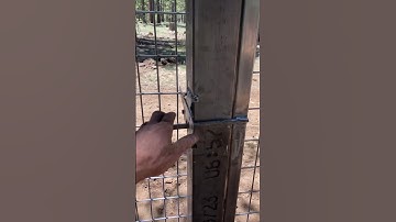 Two way gate latch modification using round bar stock.