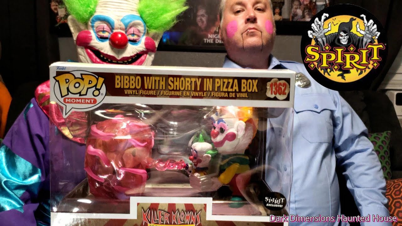 Spirit Halloween Bibbo with Shorty in Pizza Box Killer Klowns From ...