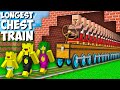 Where is THIS LONGEST CHEST TRAIN WITH VILLAGERS GOING in Minecraft ? NEW LONG CHEST TRAIN !