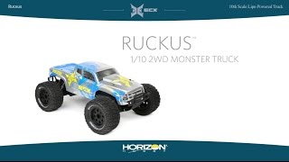 ECX 1/10 Ruckus 2WD Monster Truck with LiPo Battery RTR