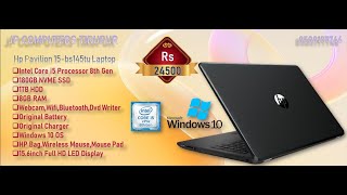 Hp 15-Bs145Tu 15.6-Inch Fhd Laptop 8Th Gen Intel Core I5-8250U180Gb Nvme Ssd8Gb1Tb Hddwin11 Pro