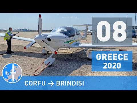 Windy Approach at Brindisi LIBR | Greece 2020 (part 8 of 11) [4K]