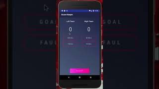 Simple Score Keeper Android Java App screenshot 1